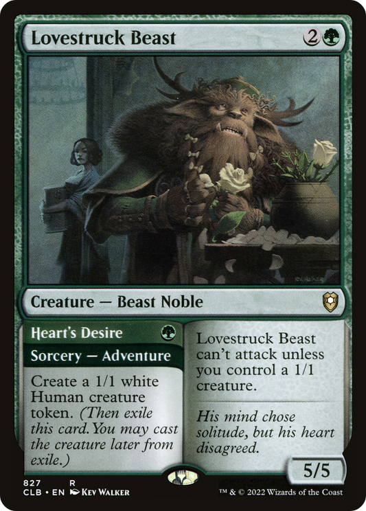 Lovestruck Beast // Heart's Desire (CLB-827) - Commander Legends: Battle for Baldur's Gate