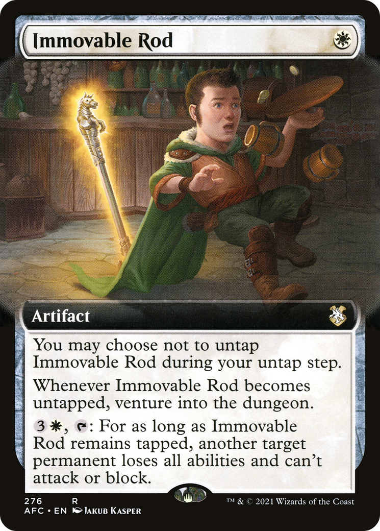 Immovable Rod (AFC-276) - Forgotten Realms Commander: (Extended Art)