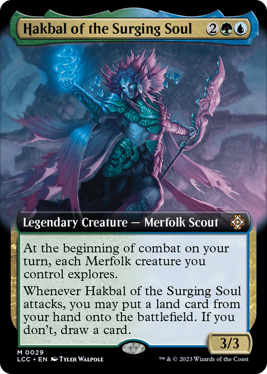 Hakbal of the Surging Soul (LCC-029) - The Lost Caverns of Ixalan Commander: (Extended Art)