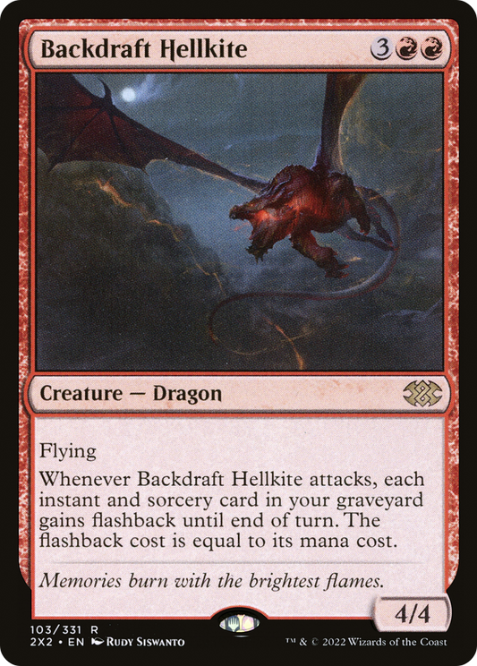 Backdraft Hellkite (2X2-103) - Double Masters 2022 Foil