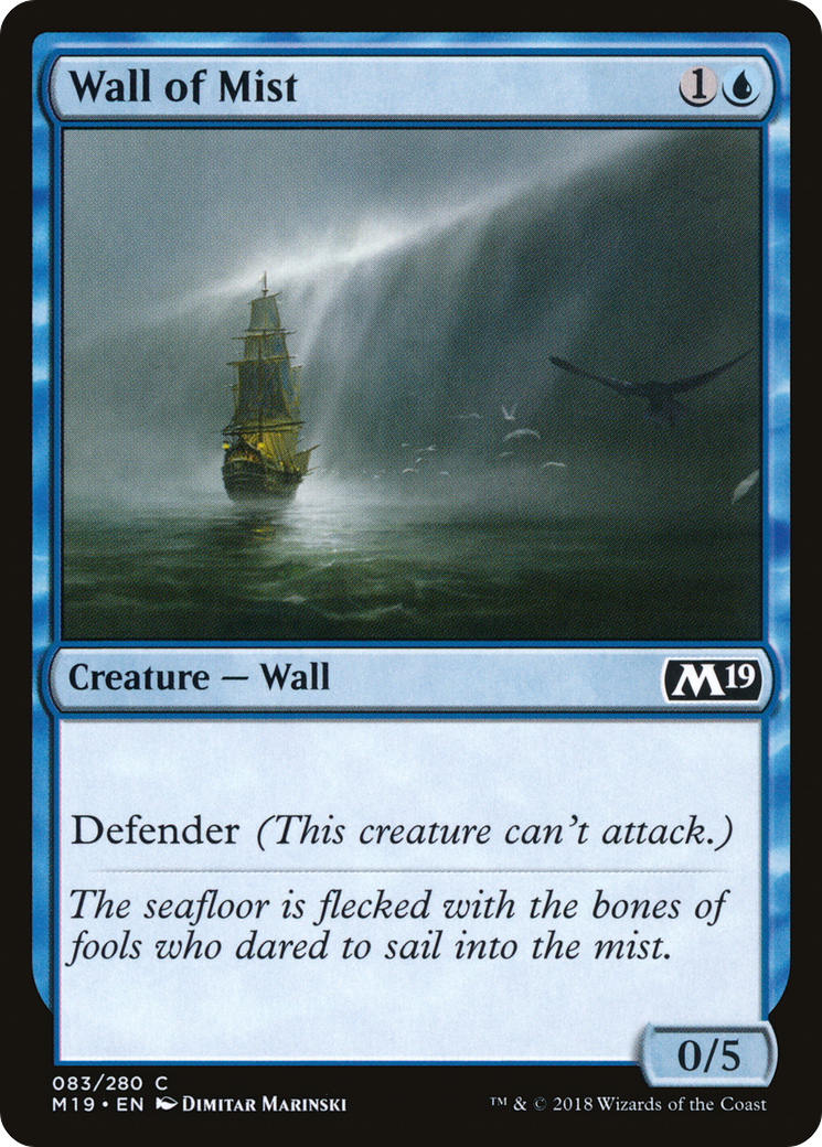 Wall of Mist (M19-083) - Core Set 2019 Foil