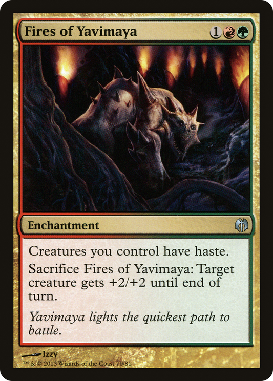 Fires of Yavimaya (DDL-070) - Duel Decks: Heroes vs. Monsters