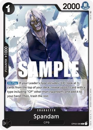 Spandam (OP03-086) - Pillars of Strength Foil