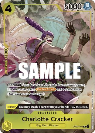 Charlotte Cracker (Alternate Art) (OP03-108) - Pillars of Strength Foil