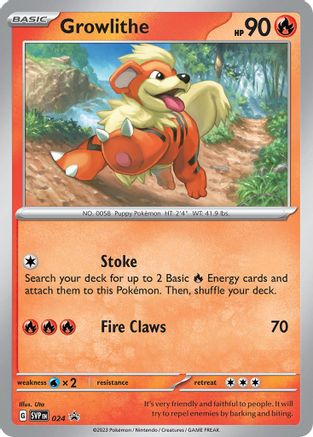 Growlithe (24) - SV Scarlet & Violet Promo Cards Holofoil - Promo
