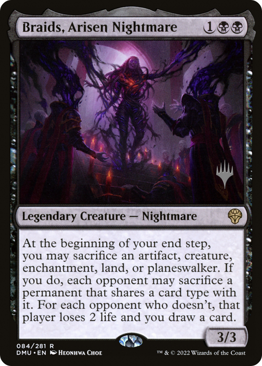 Braids, Arisen Nightmare (PPDMU-084) - Dominaria United Promos Foil (Promo Pack)