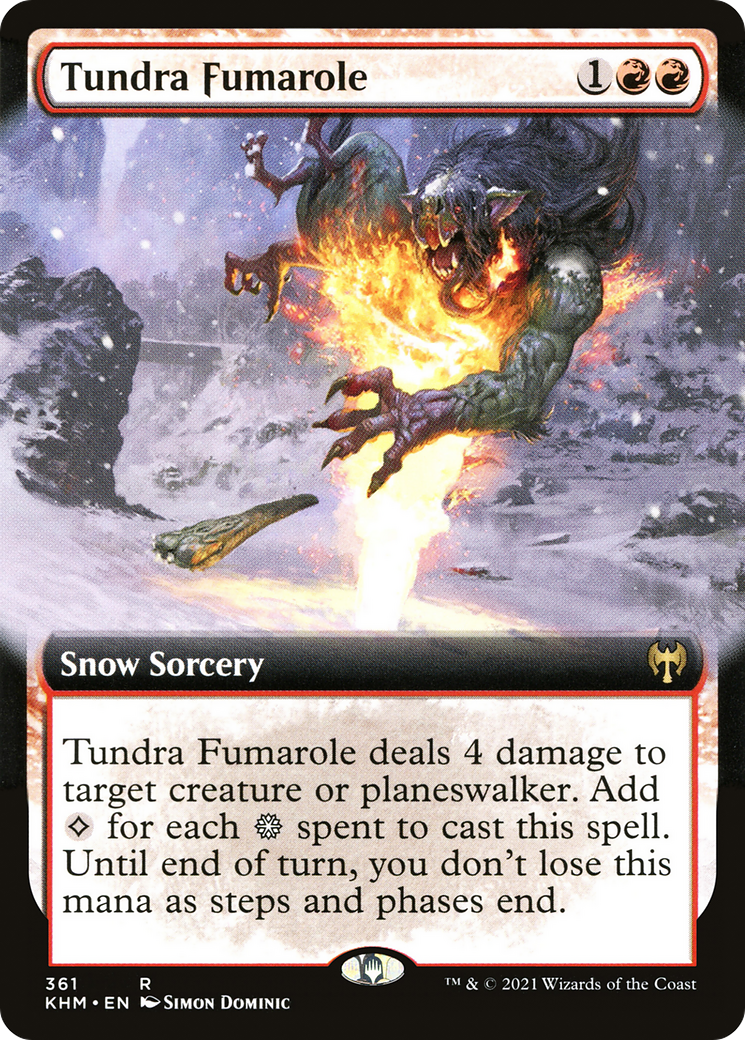 Tundra Fumarole (KHM-361) - Kaldheim: (Extended Art, snow) Foil