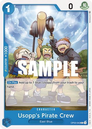 (OP03-042) Usopp's Pirate Crew - Pillars of Strength Pre-Release Cards Normal