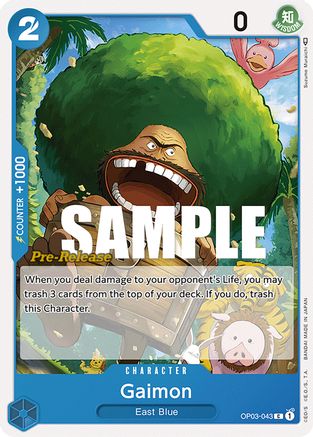 (OP03-043) Gaimon - Pillars of Strength Pre-Release Cards Normal