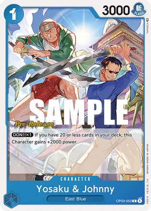 (OP03-053) Yosaku & Johnny - Pillars of Strength Pre-Release Cards Normal
