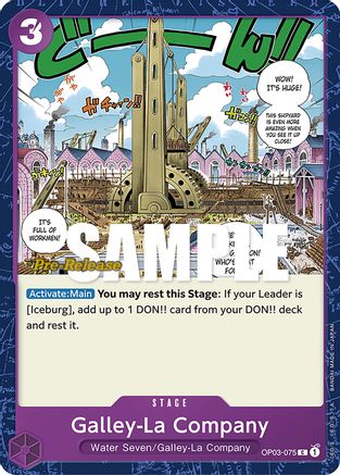 (OP03-075) Galley-La Company - Pillars of Strength Pre-Release Cards Normal