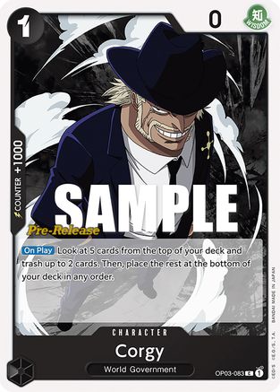 (OP03-083) Corgy - Pillars of Strength Pre-Release Cards Normal
