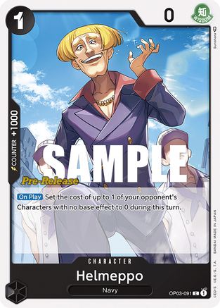 (OP03-091) Helmeppo - Pillars of Strength Pre-Release Cards Normal