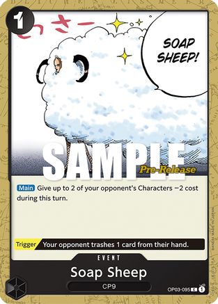 (OP03-095) Soap Sheep - Pillars of Strength Pre-Release Cards Normal