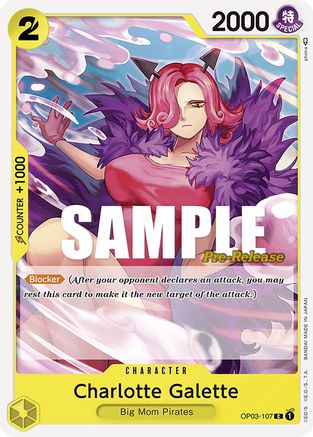 (OP03-107) Charlotte Galette - Pillars of Strength Pre-Release Cards Normal