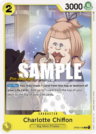 (OP03-109) Charlotte Chiffon - Pillars of Strength Pre-Release Cards Normal