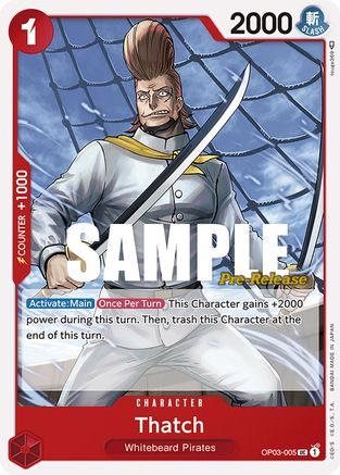 (OP03-005) Thatch - Pillars of Strength Pre-Release Cards Normal