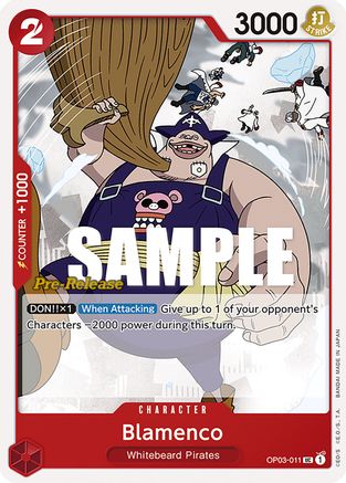 (OP03-011) Blamenco - Pillars of Strength Pre-Release Cards Normal