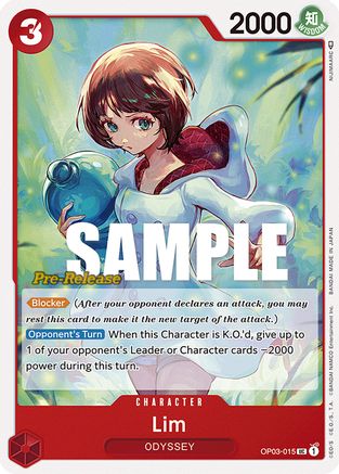 (OP03-015) Lim - Pillars of Strength Pre-Release Cards Normal