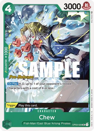 (OP03-029) Chew - Pillars of Strength Pre-Release Cards Normal