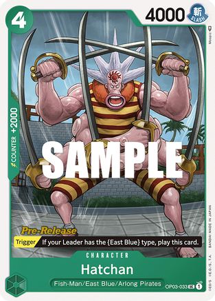 (OP03-033) Hatchan - Pillars of Strength Pre-Release Cards Normal
