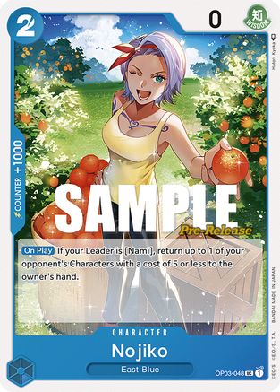 (OP03-048) Nojiko - Pillars of Strength Pre-Release Cards Normal