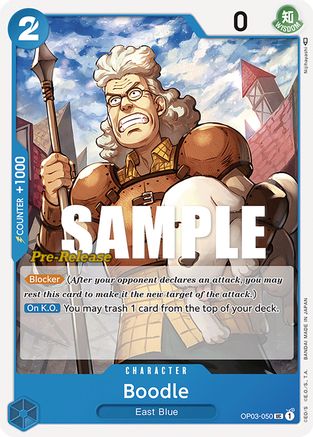 (OP03-050) Boodle - Pillars of Strength Pre-Release Cards Normal