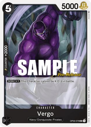 (OP03-079) Vergo - Pillars of Strength Pre-Release Cards Normal