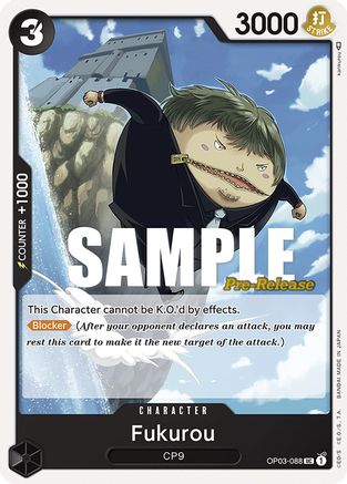 (OP03-088) Fukurou - Pillars of Strength Pre-Release Cards Normal