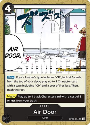 (OP03-094) Air Door - Pillars of Strength Pre-Release Cards Normal