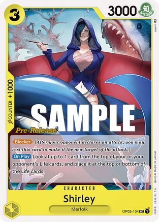 (OP03-104) Shirley - Pillars of Strength Pre-Release Cards Normal