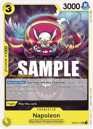 (OP03-117) Napoleon - Pillars of Strength Pre-Release Cards Normal