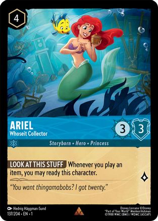 (137/204)  Ariel - Whoseit Collector - The First Chapter  Cold Foil
