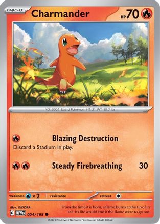 Charmander (4/165) - SV Scarlet & Violet 151  - Common