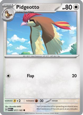 Pidgeotto (17/165) - SV Scarlet & Violet 151  - Common