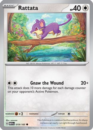 Rattata (19/165) - SV Scarlet & Violet 151  - Common