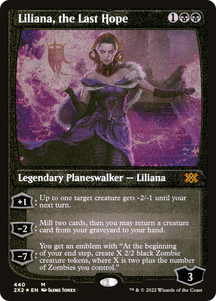 Liliana, the Last Hope (2X2-440) - Double Masters 2022 Etched Foil