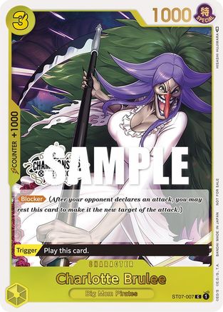 Charlotte Brulee (Store Championship Participation Pack) (ST07-007) - One Piece Promotion Cards Foil