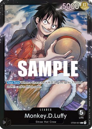 (ST08-001) Monkey.D.Luffy (001) - Starter Deck 8: Monkey.D.Luffy Foil