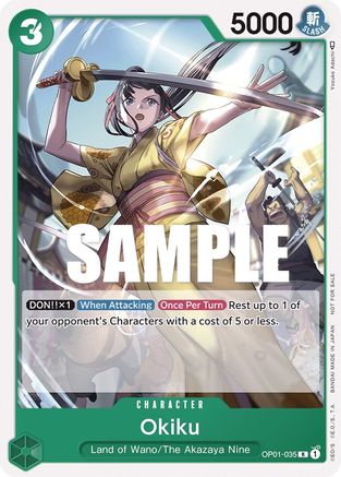 (OP01-035) Okiku (Tournament Pack Vol. 4) - One Piece Promotion Cards Normal