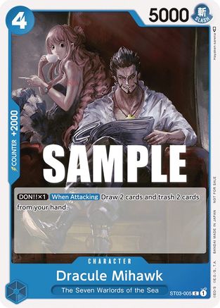 Dracule Mihawk (Tournament Pack Vol. 4) (ST03-005) - One Piece Promotion Cards