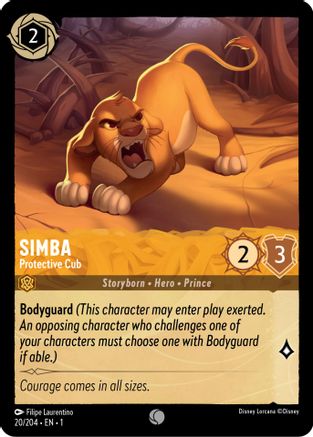 Simba - Protective Cub (20/204) - The First Chapter Cold Foil