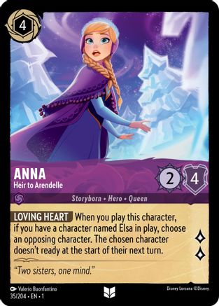 Anna - Heir to Arendelle (35/204) - The First Chapter Cold Foil