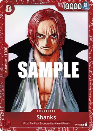 (P-016) Shanks (Premium Card Collection -ONE PIECE FILM RED Edition-) - One Piece Promotion Cards Foil