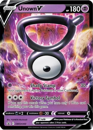 Unown V SWSH300 - SWSH Sword & Shield Promo Cards Holofoil - Promo