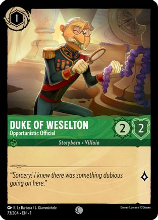 (073/204)  Duke of Weselton - Opportunistic Official - The First Chapter  Normal