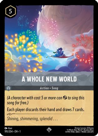 (195/204)  A Whole New World - The First Chapter  Cold Foil