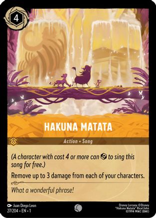 (027/204)  Hakuna Matata - The First Chapter  Cold Foil