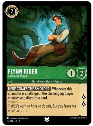 (074/204)  Flynn Rider - Charming Rogue - The First Chapter  Cold Foil