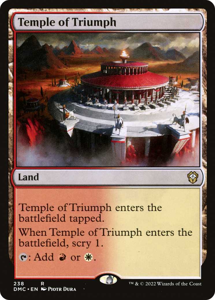 Temple of Triumph (DMC-238) - Dominaria United Commander